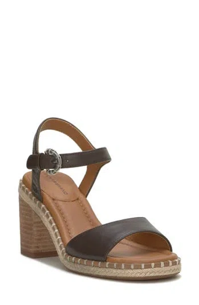Lucky Brand Jennyl Ankle Strap Espadrille Sandal In Chocolate