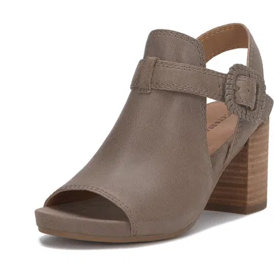 LUCKY BRAND JULIANE WOMENS LEATHER PEEP-TOE SLINGBACK SANDALS