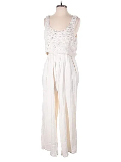 Pre-owned Lucky Brand Jumpsuit In Ivory