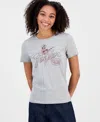 Lucky Brand Juniors' Cotton Fender Cowgirl T-shirt In Gray