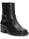 Lucky Brand Kamany Womens Zipper Square Toe Ankle Boots In Black