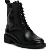 Lucky Brand Kancie Combat Boot In Black