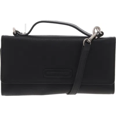 Lucky Brand Kaur Womens Convertible Leather Clutch Wallet In Black