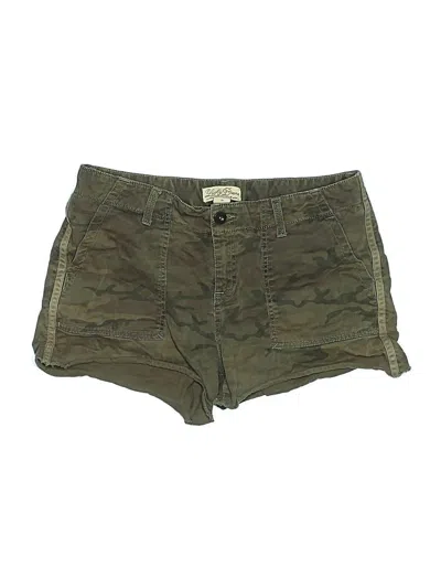 Pre-owned Lucky Brand Khaki Shorts In Green