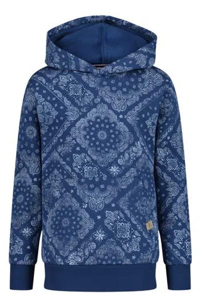 Lucky Brand Kids' Bandana Hoodie In Blue