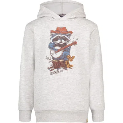 Lucky Brand Kids' Banjo Raccoon Hoodie In Gray