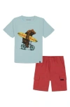 Lucky Brand Kids' Bear Graphic T-shirt & Shorts Set