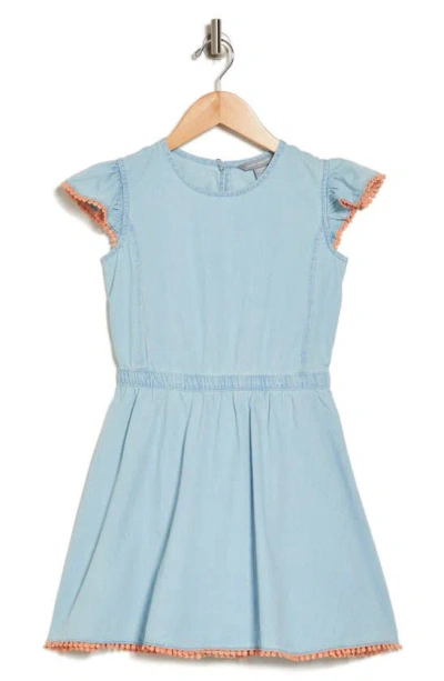 Lucky Brand Kids' Cotton Chambray Dress In Blair Wash