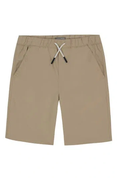 Lucky Brand Kids' Cotton Drawstring Shorts In Stone