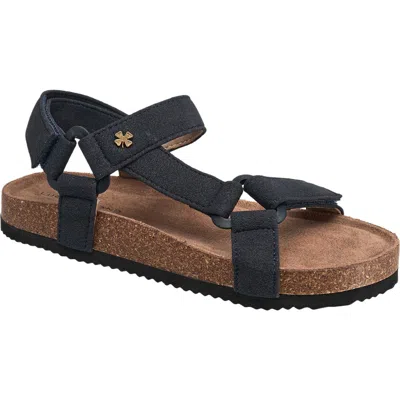 Lucky Brand Kids' Double Strap Cork Sandal In Blue