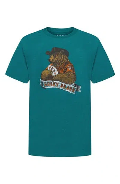 Lucky Brand Kids' Go Fish Bear Graphic T-shirt In Green