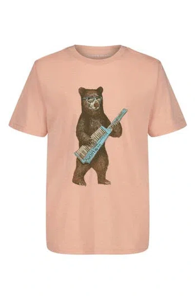 Lucky Brand Kids' Keytar Bear Short Sleeve T-shirt In Orange