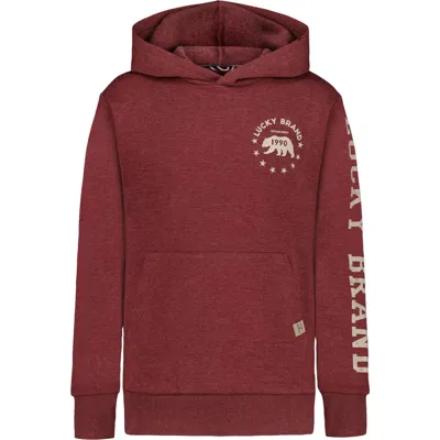 Lucky Brand Kids' Pullover Hoodie In Brown