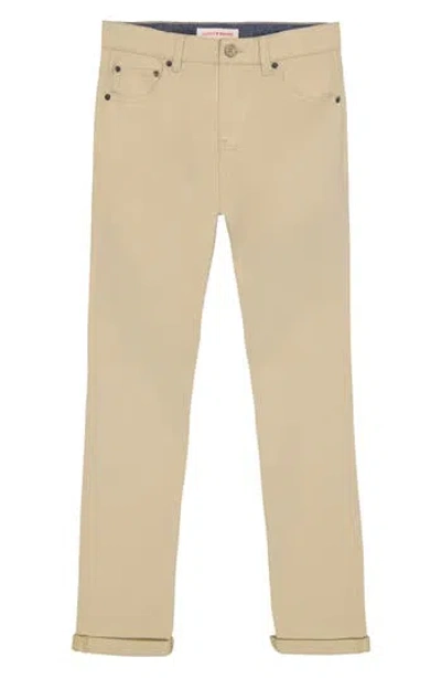 Lucky Brand Kids' Slim Fit Five-pocket Twill Pants In Neutral