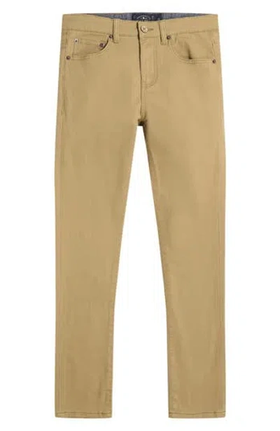 Lucky Brand Kids' Slim Fit Five-pocket Twill Pants In Green