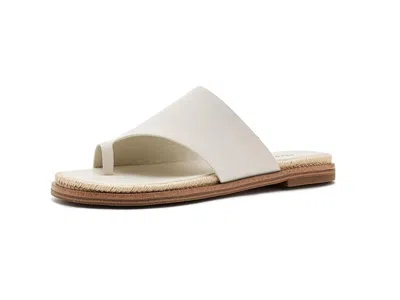 Lucky Brand Kihly Toe Loop Flat Sandals In White