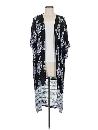 Pre-owned Lucky Brand Kimono In Black