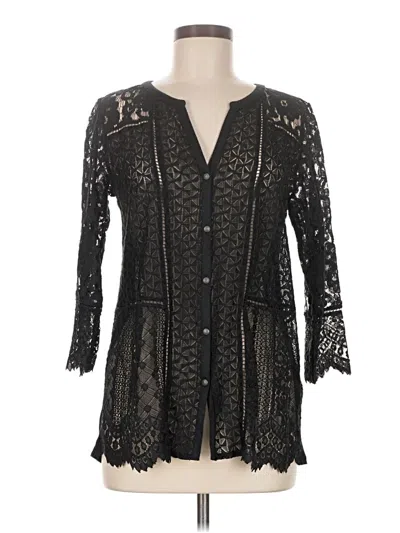 Pre-owned Lucky Brand Kimono In Black