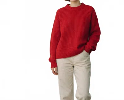 Lucky Brand Knit Sweater In Red