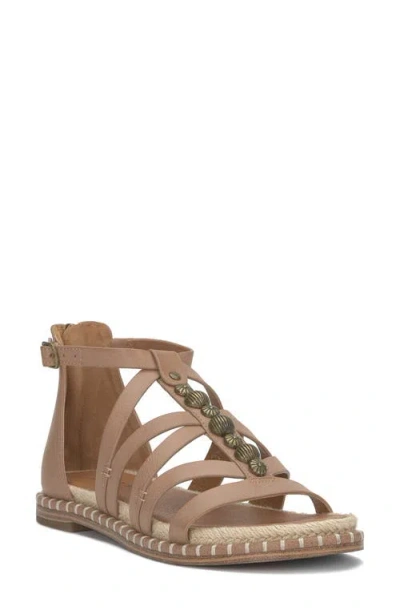 Lucky Brand Korina Sandal In Rhodonite,brown Burnished Leather