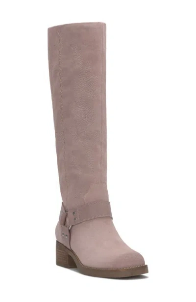Lucky Brand Kujon Knee High Boot In Fawn Oil Suede