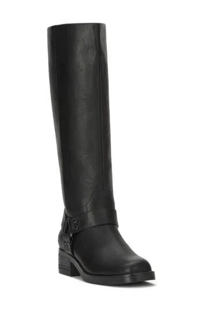 Lucky Brand Kujon Knee High Western Boot In Black