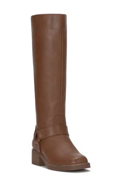 Lucky Brand Kujon Knee High Western Boot In Brown