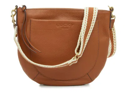 Lucky Brand Kyla Leather Crossbody Bag In Brown