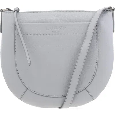 Lucky Brand Kyla Womens Pocket Leather Crossbody Handbag In Beige