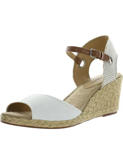 Lucky Brand Kyndra Womens Canvas Wedge Espadrilles In Multi