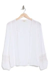 Lucky Brand Lace Sleeve Top
