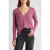 Lucky Brand Lace Trim Knit Top In Pink