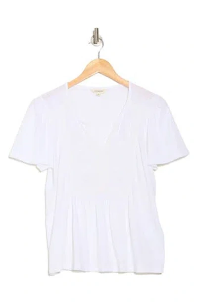 Lucky Brand Lace Trim Peplum T-shirt