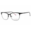 Lucky Brand Ladies Black Rectangular Eyeglass Frames D114 In Black