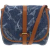 Lucky Brand Lana Womens Printed Denim Crossbody Handbag In Multi