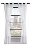 Lucky Brand Larkin Set Of 2 Light Filtering Curtain Panels In White