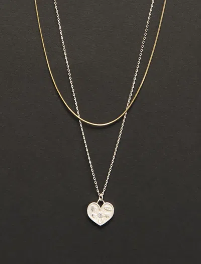 Lucky Brand Layered Chain Necklace In Gold