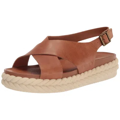 Lucky Brand Laythan Platform Wedge Sandal Latte Lk-laythan-260 Women's In Brown