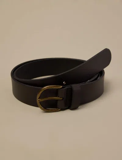 Lucky Brand Leather Belt In Black