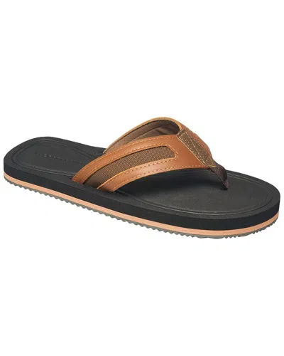 Lucky Brand Leather Flip Flop In Brown