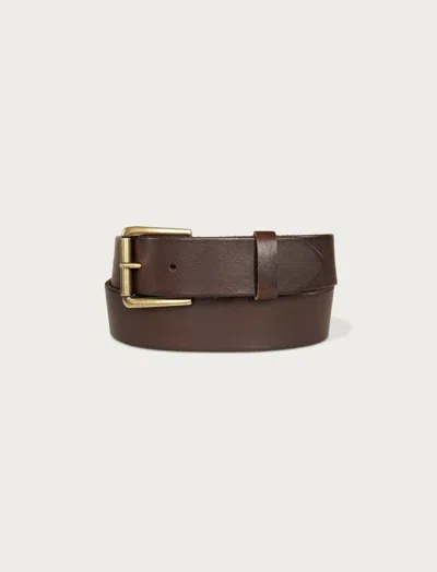 Lucky Brand Leather Jean Belt With Roller Buckle And Rivets In Green