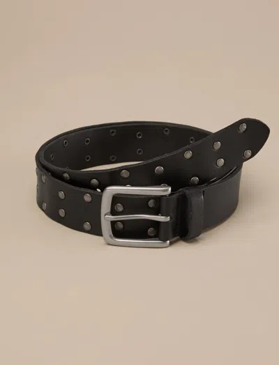 Lucky Brand Leather Studd Belt In Black