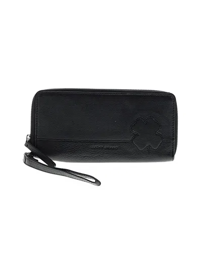 Pre-owned Lucky Brand Leather Wallet In Black