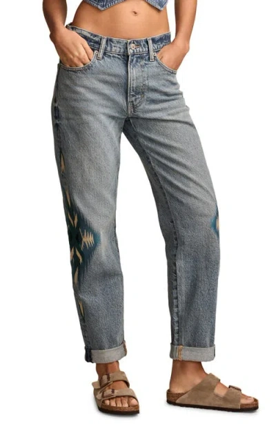 Lucky Brand Legend Mr Boy Cuffed Straight Leg Jeans In Blue Escape Wash