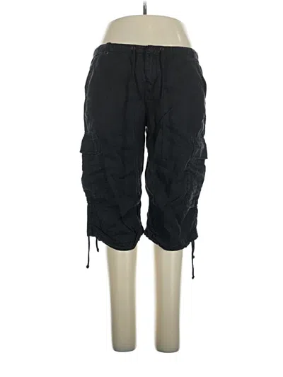 Pre-owned Lucky Brand Linen Pants In Black