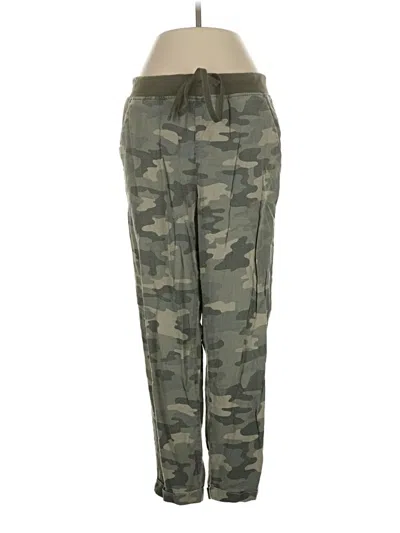 Pre-owned Lucky Brand Linen Pants In Green
