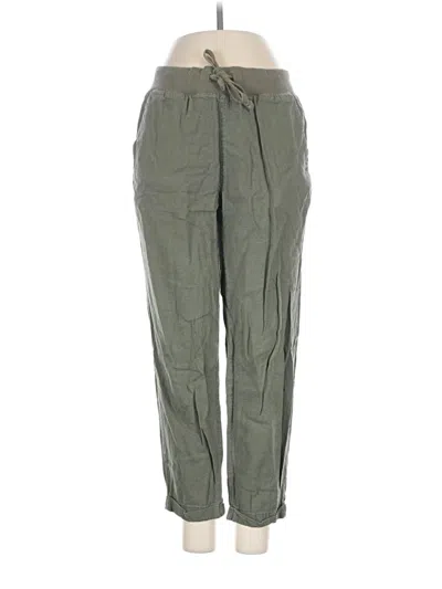 Pre-owned Lucky Brand Linen Pants In Green