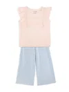 Lucky Brand Little Girl's 2-piece Top & Pants Set In Multi