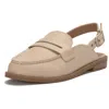 Lucky Brand Louissa Slingback Loafer In Beige
