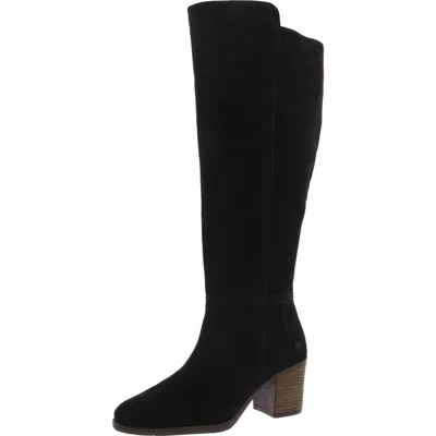 Lucky Brand Lk-bonnay-w Womens Zipper Leather Knee-high Boots In Black